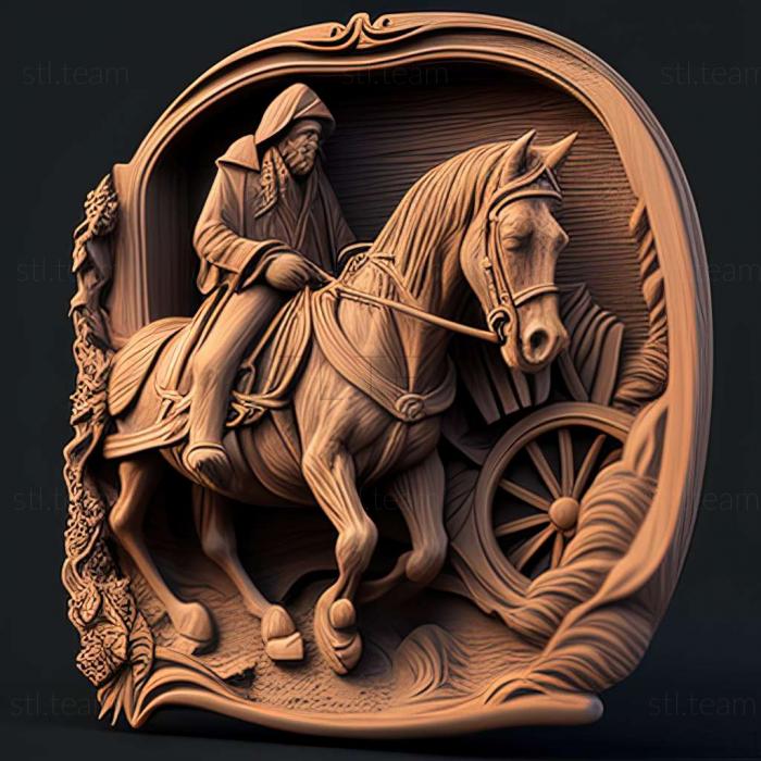 3D model The Beggars Ride game (STL)